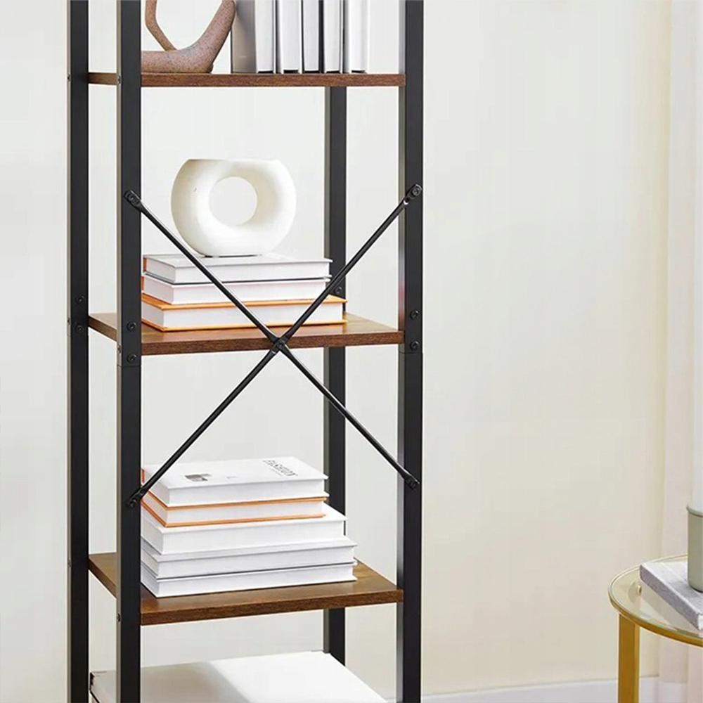Étagère étroite de style industriel loft – 40 x 30 x 187,5 cm, avec structure en métal.
