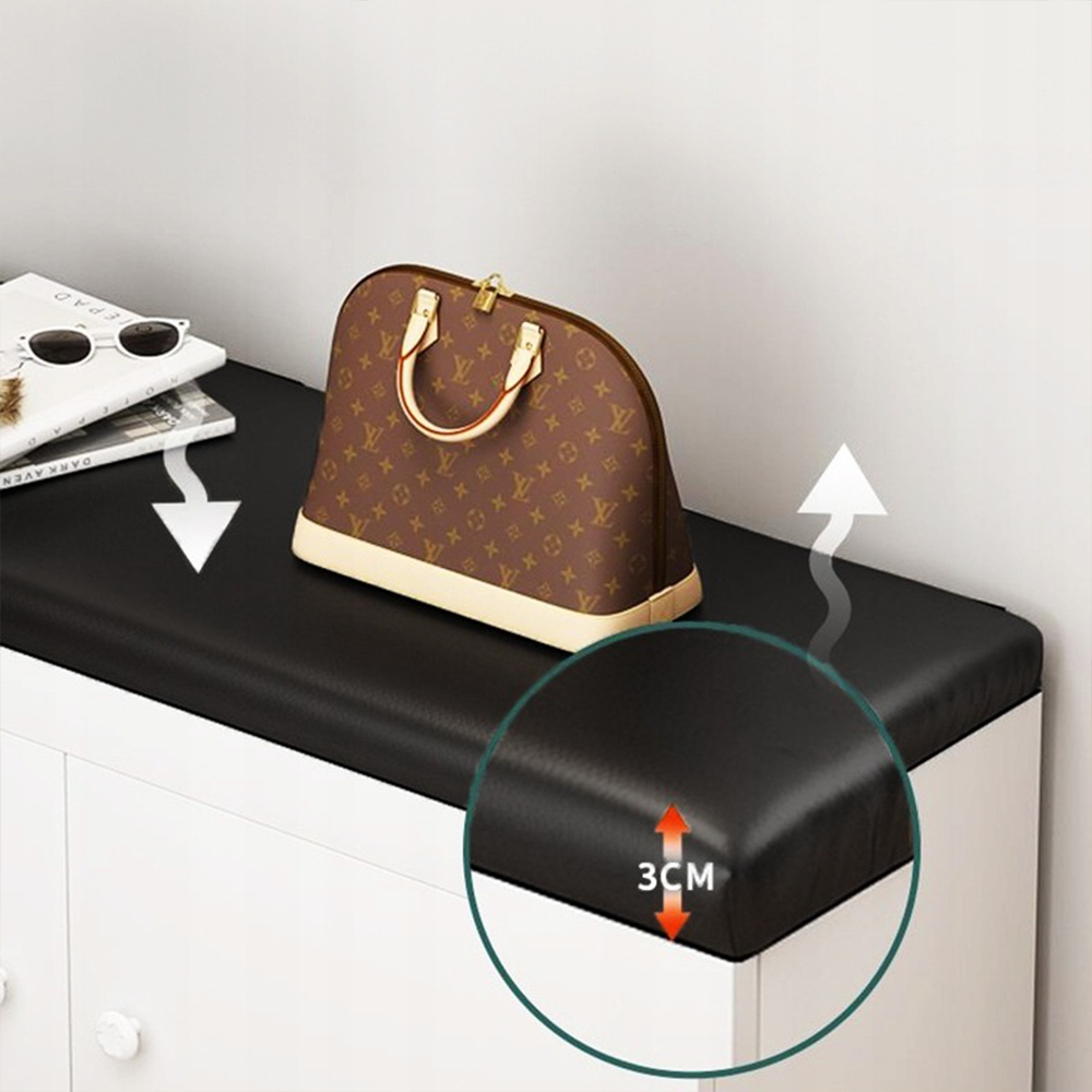 Banc à chaussures avec espace de rangement 60 x 32 x 35 cm – pratique, compact et moderne.