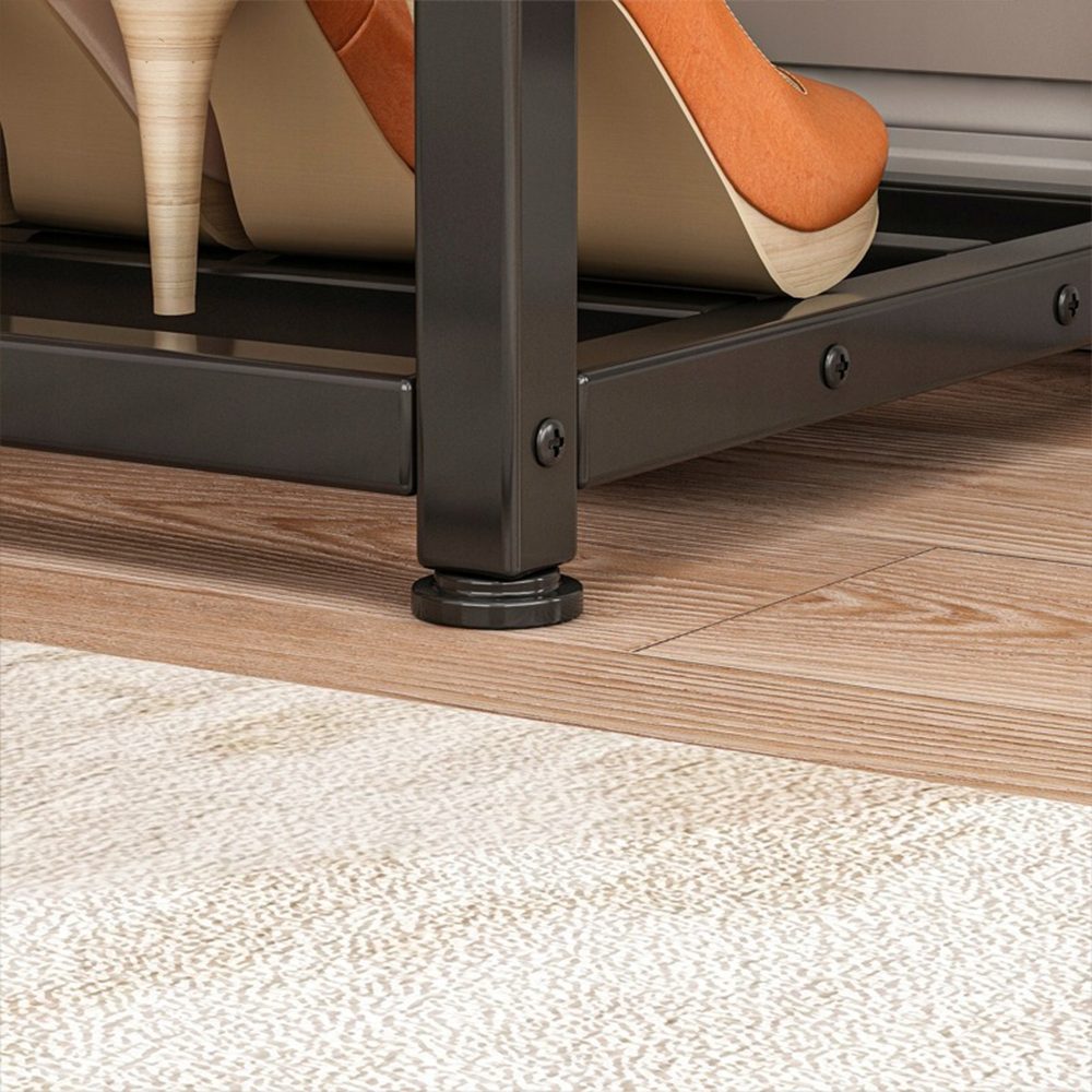 Banc à chaussures 62x50x30 cm – Design rétro en bois de style industriel