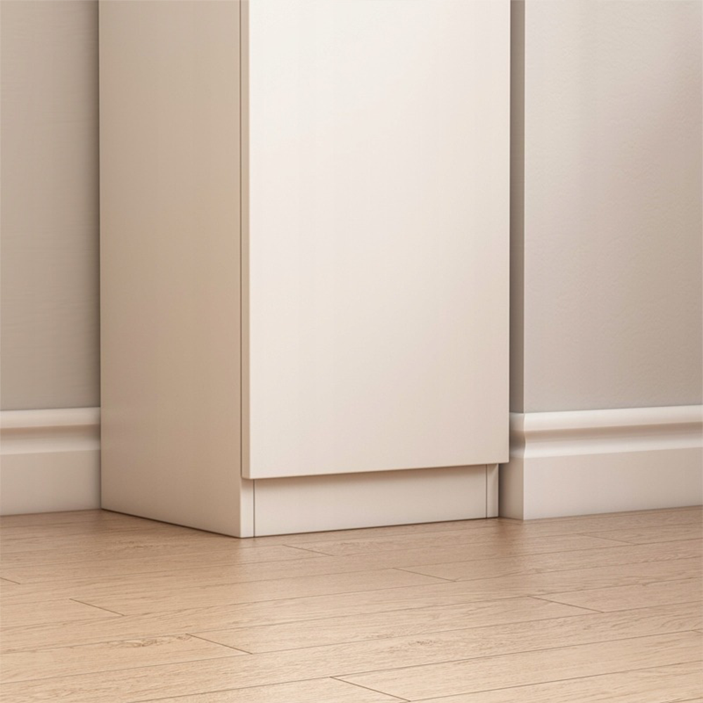 Armoire haute blanche moderne – 180x32x30 cm, étagère polyvalente en MDF