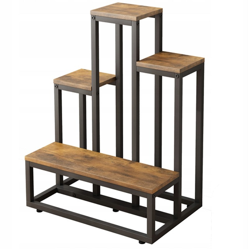 Étagère à plantes rustique – 67 cm de hauteur, style loft / industriel