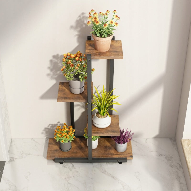 Support à plantes de style loft rustique – Étagère à plantes pour pots de fleurs