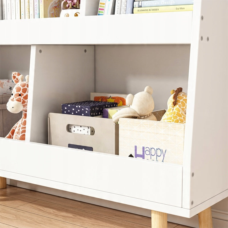 Bibliothèque pour enfants – meuble à magazines, rangement pour jouets, bibliothèque enfant autoportante, 60 cm.