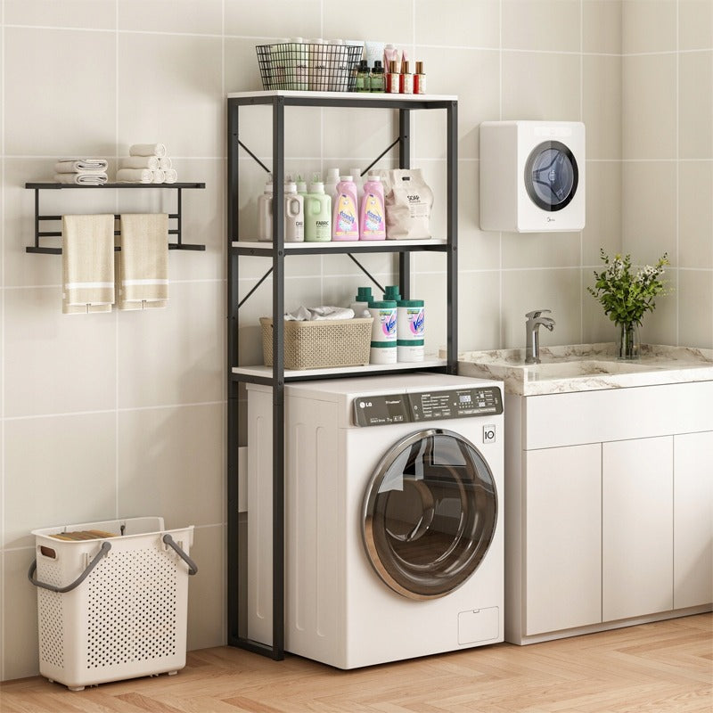 Étagère de salle de bain au-dessus de la machine à laver – style loft, 160 cm.