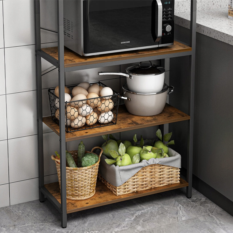 Étagère de style industriel – 66 x 30 x 186 cm, en MDF et métal, stable et élégante dans un design loft.