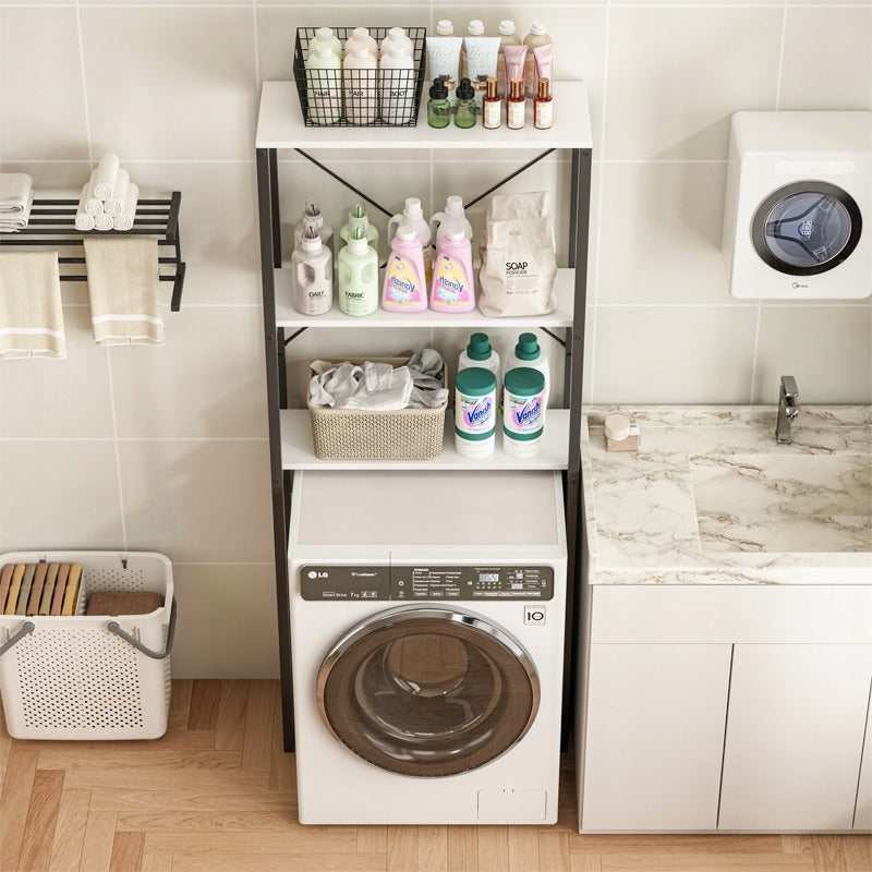 Étagère de salle de bain au-dessus de la machine à laver – style loft, 160 cm.