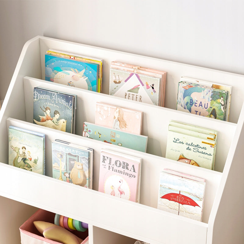 Étagère pour enfants – bibliothèque debout pour livres, journaux et jouets – 80 cm