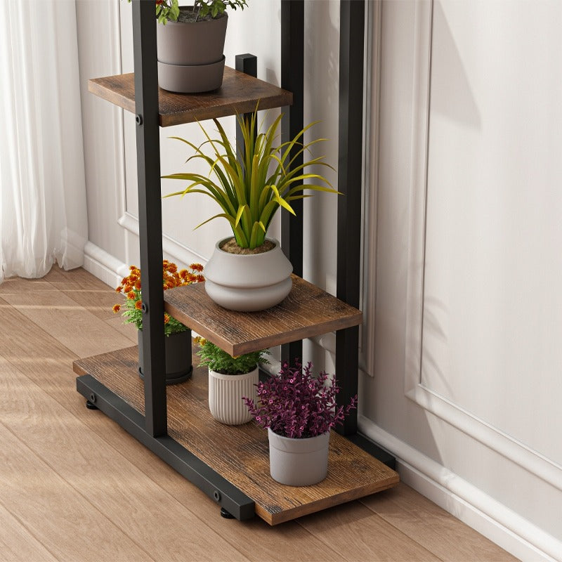 Support à plantes de style loft rustique – Étagère à plantes pour pots de fleurs