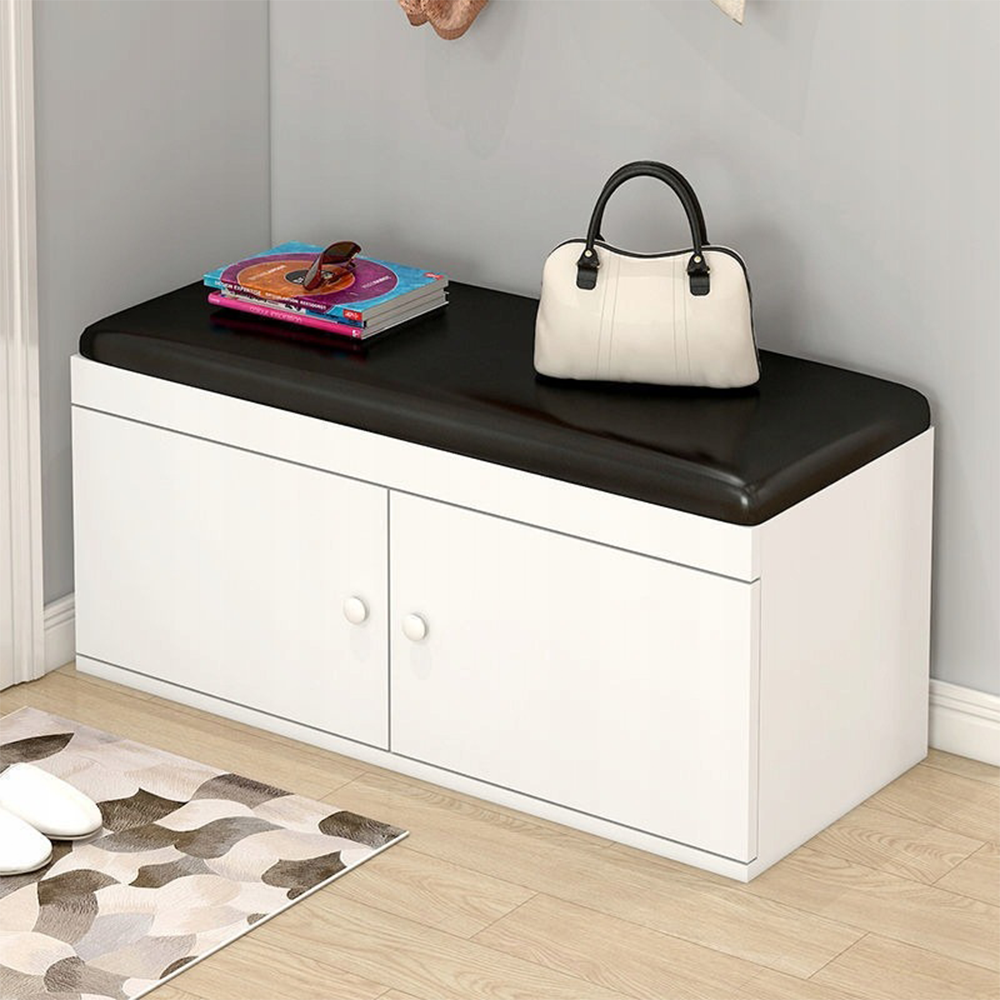 Banc à chaussures avec espace de rangement 60 x 32 x 35 cm – pratique, compact et moderne.