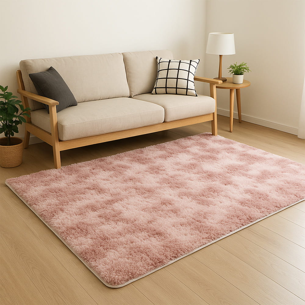 Tapis en peluche – Rose pâle, doux et moderne pour chaque pièce