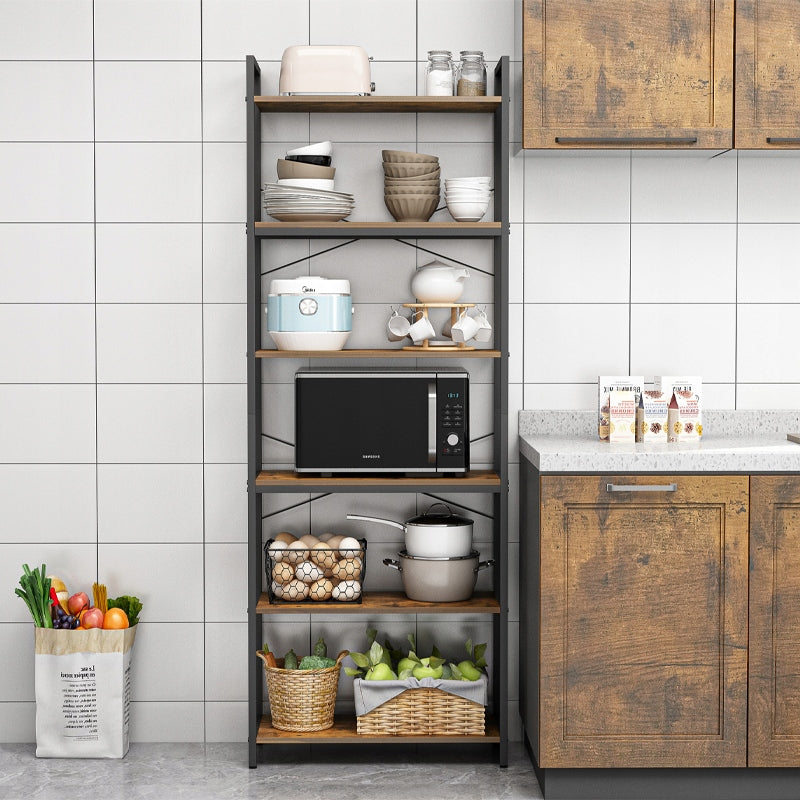 Étagère de style industriel – 66 x 30 x 186 cm, en MDF et métal, stable et élégante dans un design loft.