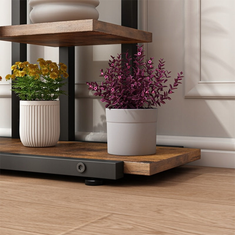 Support à plantes de style loft rustique – Étagère à plantes pour pots de fleurs
