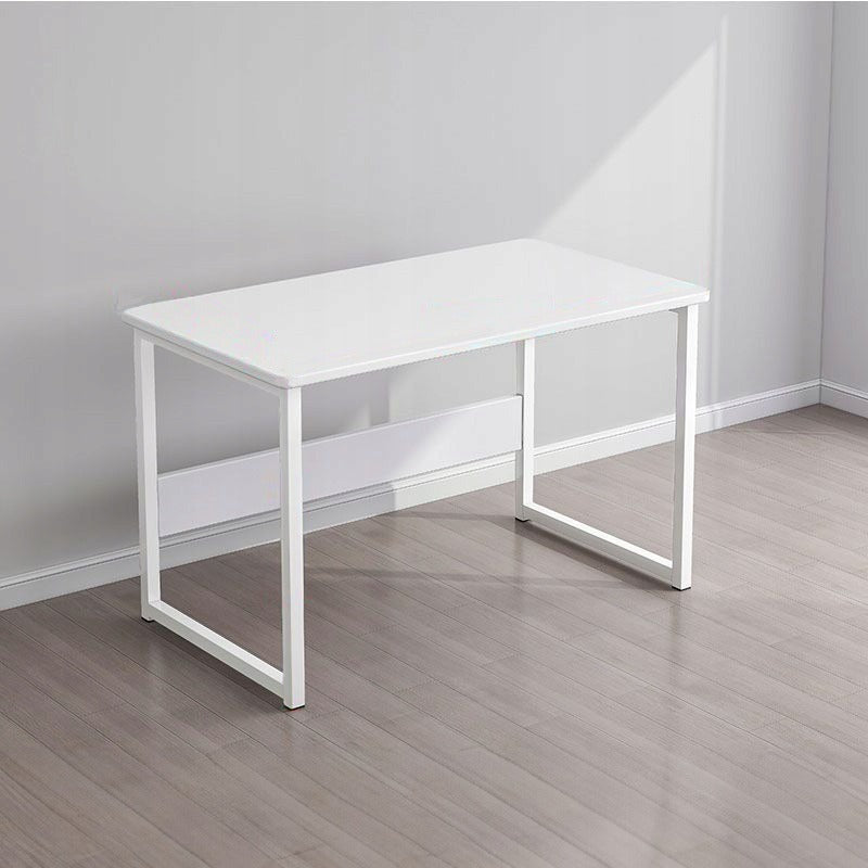 Bureau d’ordinateur blanc – style loft et scandinave – idéal pour ordinateur portable
