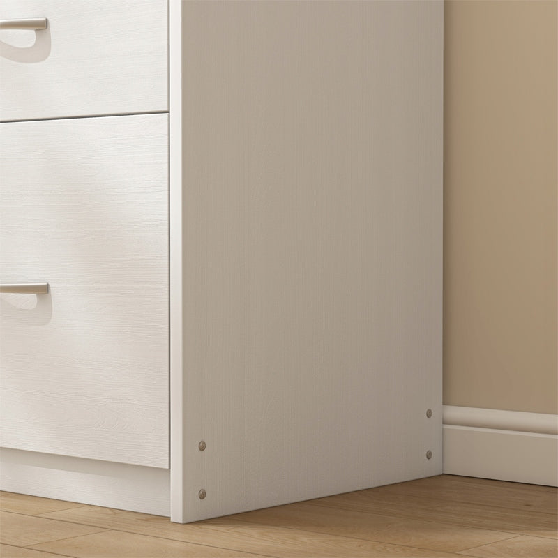 Étagère moderne avec 4 tiroirs – style loft, grande commode blanche de 85 cm pour bureau