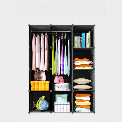 Armoire modulaire pliable 146×110×36 cm – Compacte et résistante