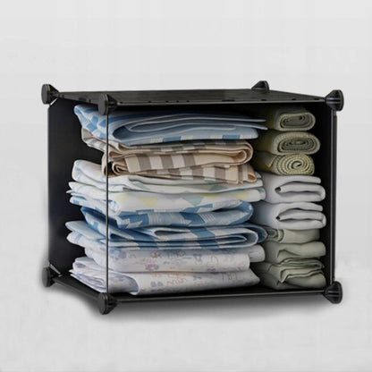 Armoire modulaire pliable 146×110×36 cm – Compacte et résistante