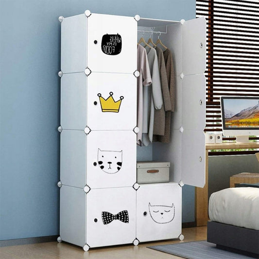 Armoire modulable pliable pour enfants – rangement astucieux et design coloré.