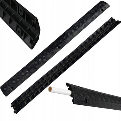 Rampe passe-câbles 100 x 10 x 2 cm – Protection robuste pour câbles extérieurs
