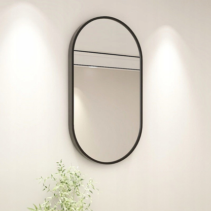 Miroir décoratif 75 x 40 cm – installation facile, design moderne pour la salle de bain, le couloir ou la chambre à coucher