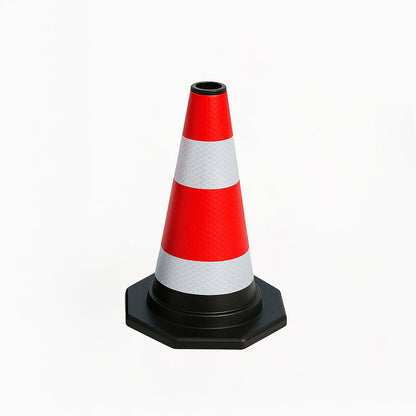 Cône de signalisation élastique et réfléchissant – 40 cm – Sécurité optimale pour la circulation et les chantiers.