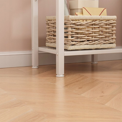 Table de chevet blanche 38x61x28 cm – Style scandinave avec tiroir et étagère, en MDF