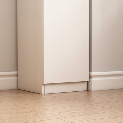 Armoire haute blanche moderne – 180x32x30 cm, étagère polyvalente en MDF