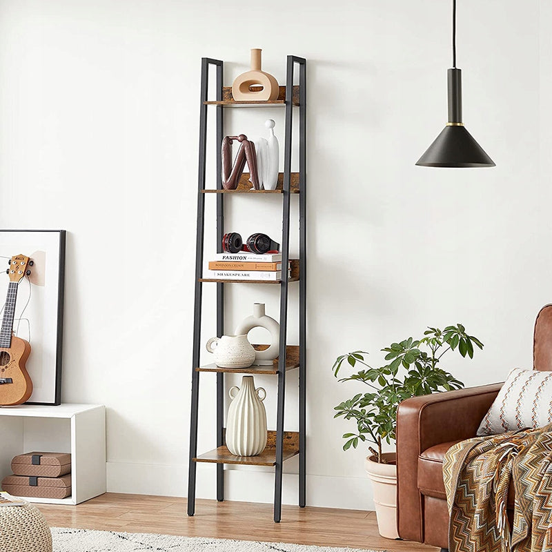 Étagère de style industriel avec cadre en métal – 170 x 33,8 x 30 cm, design moderne.