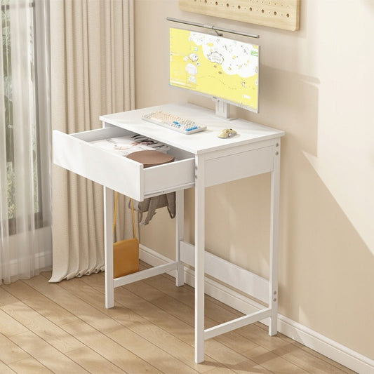 Bureau pour enfant avec tiroir – blanc, 60 cm.