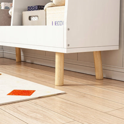 Bibliothèque pour enfants – meuble à magazines, rangement pour jouets, bibliothèque enfant autoportante, 60 cm.
