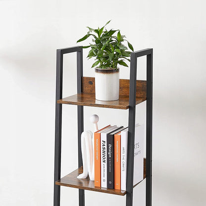 Étagère de style industriel avec cadre en métal – 170 x 33,8 x 30 cm, design moderne.