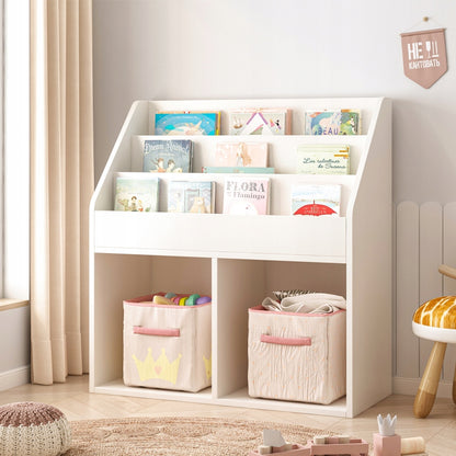 Étagère pour enfants – bibliothèque debout pour livres, journaux et jouets – 80 cm