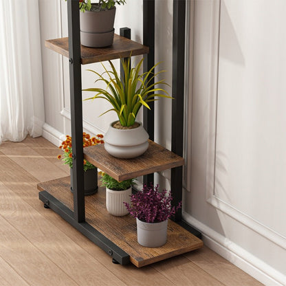 Support à plantes de style loft rustique – Étagère à plantes pour pots de fleurs