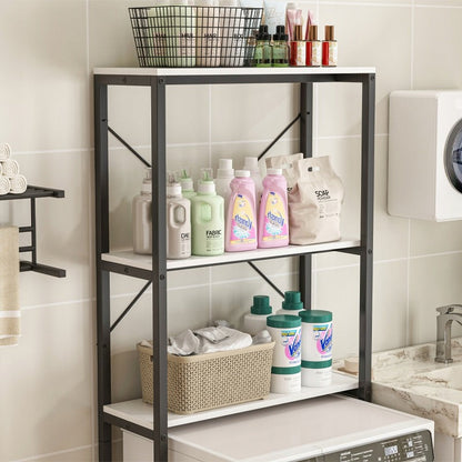Étagère de salle de bain au-dessus de la machine à laver – style loft, 160 cm.