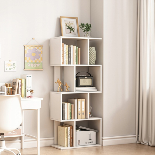 Bibliothèque ouverte autoportante – 140 cm de hauteur – style moderne, loft et scandinave
