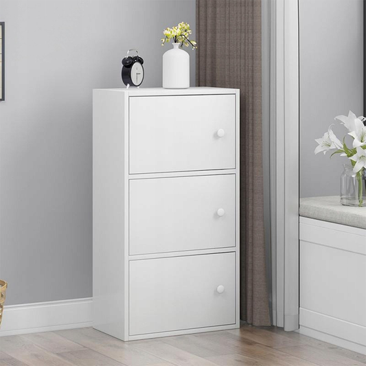 Commode blanche minimaliste de style scandinave – 78 x 30 x 40 cm.
