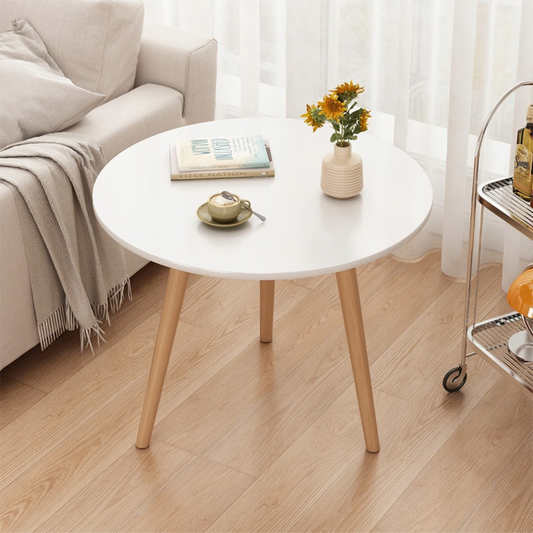 Table basse ronde 60x52 cm – style scandinave, élégance et design compact