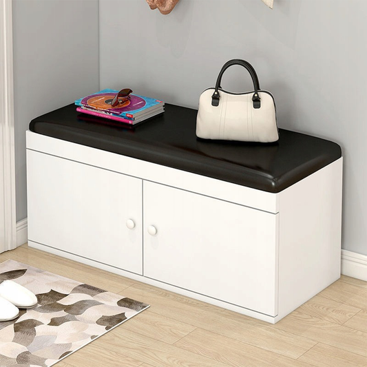 Banc à chaussures avec espace de rangement 60 x 32 x 35 cm – pratique, compact et moderne.