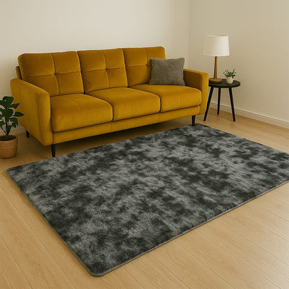 Tapis en peluche – Gris foncé, doux et moderne pour chaque pièce