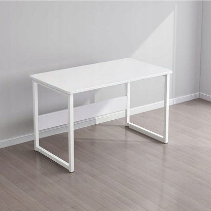 Bureau d’ordinateur blanc – style loft et scandinave – idéal pour ordinateur portable