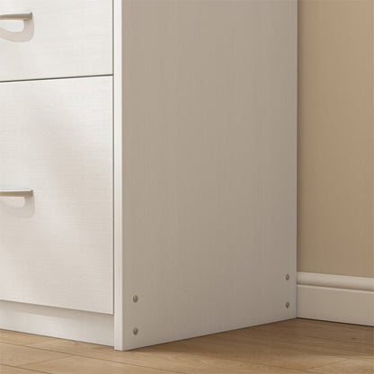 Étagère moderne avec 4 tiroirs – style loft, grande commode blanche de 85 cm pour bureau